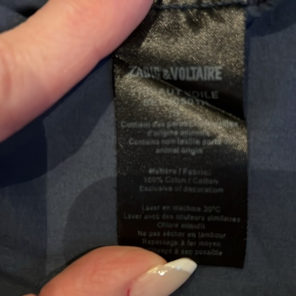 Zadig & Voltaire soft button down shirt. - Picture 3 of 4